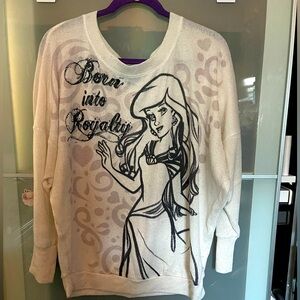 The Little Mermaid Disney park knit sweater XL
